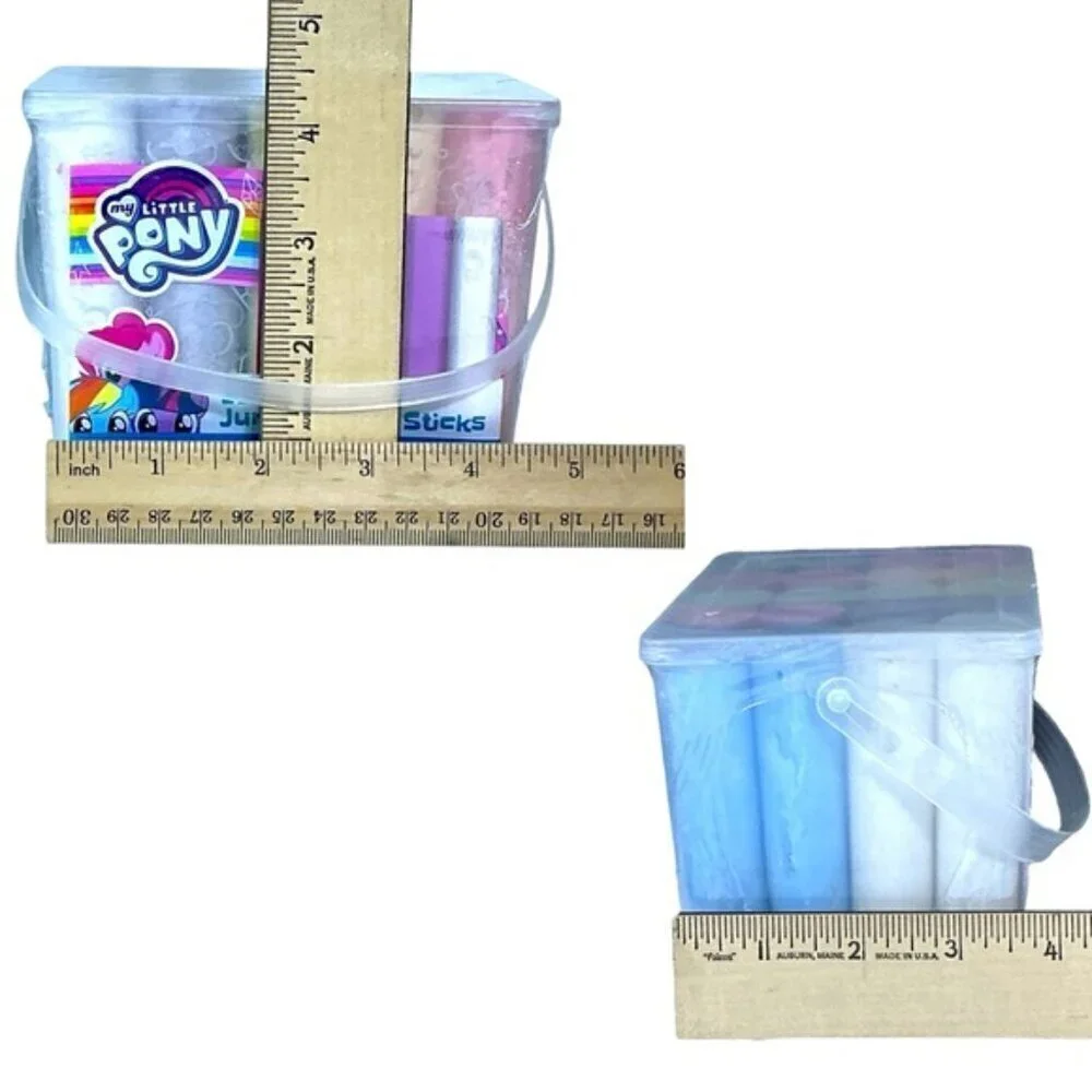 My Little Pony Jumbo Sidewalk Chalk Sticks in Storage Tub 20 Piece Multicolor